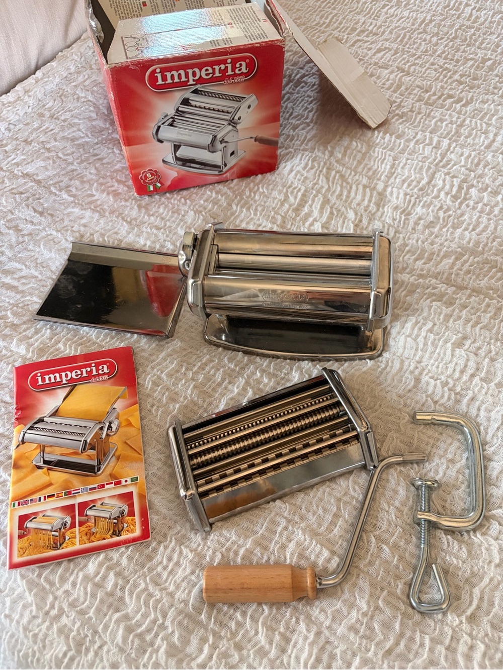 Imperia Pasta Noodle Maker Machine DAL 1932 Made in Italy NIB